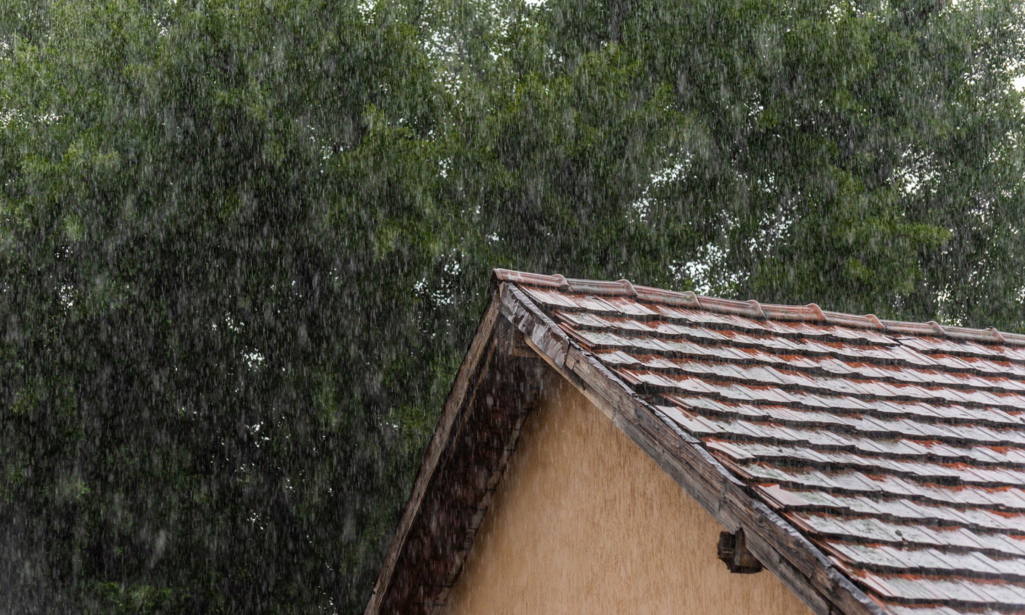 raining house
