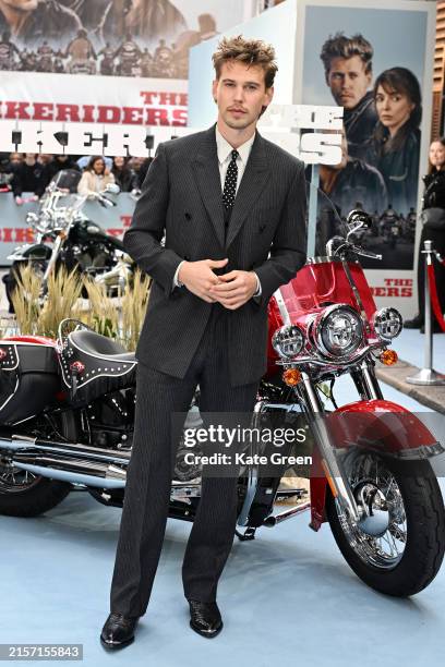 Austin Butler attends the London Gala Screening of "The Bikeriders" at The Curzon Mayfair on June 11, 2024 in London, England.