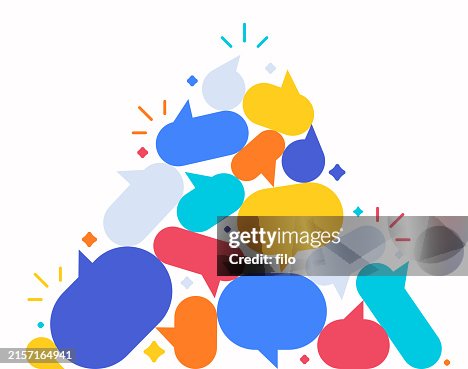 Speech Bubble Debate Talking Conversation Argument Chatting Pile Stack Heap Teamwork Design Element Speech Bubble Debate Talking Conversation Argument Chatting Pile Stack Heap Teamwork Design Element