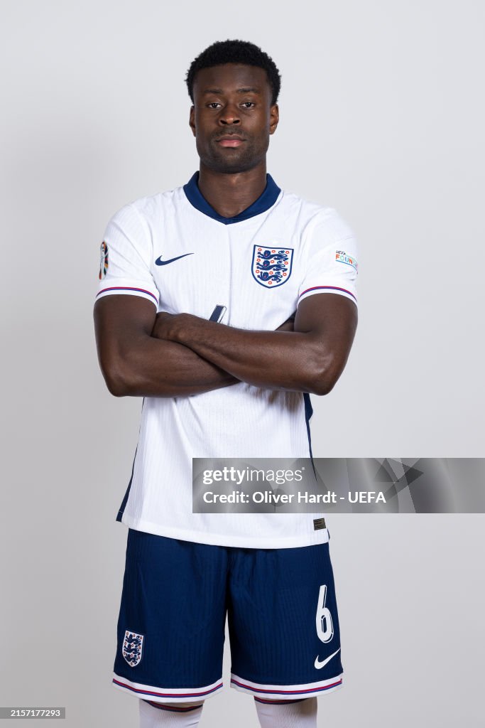Marc Englander Marc Guehi of England poses for a portrait during the England... News ...