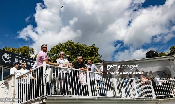 General view of the ground during the Vitality Blast T20 match between Worcestershire Rapids and Northamptonshire Steelbacks at New Road on June 16,...