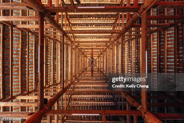 drum tower in chengyang - beijing stock pictures, royalty-free photos & images