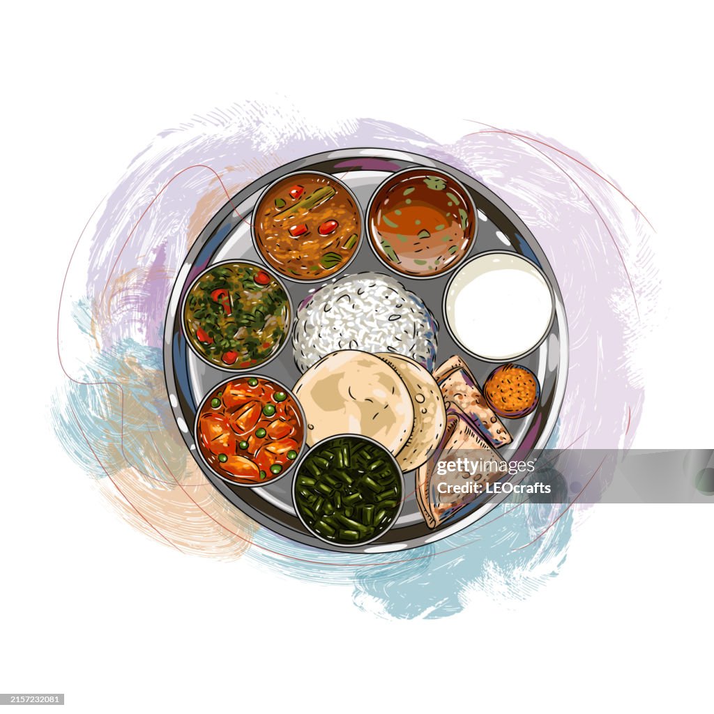South Indian Thali/Meal