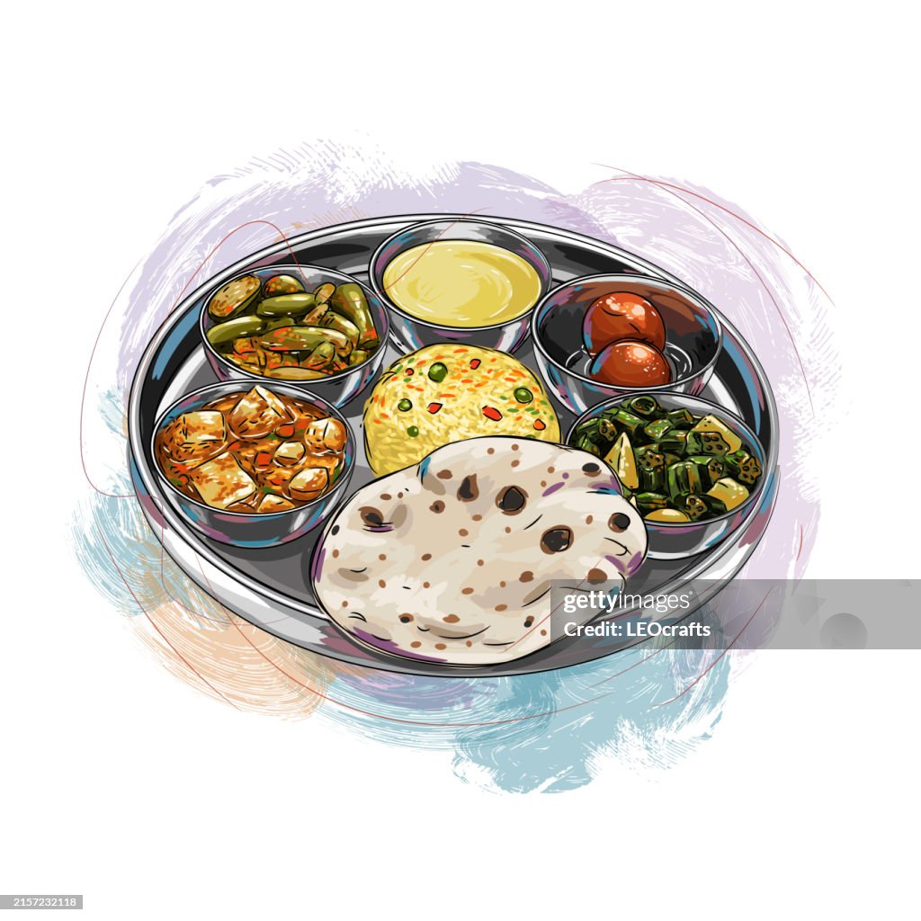 North Indian Thali/Meal