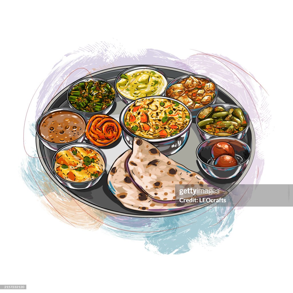 North Indian Thali/Meal