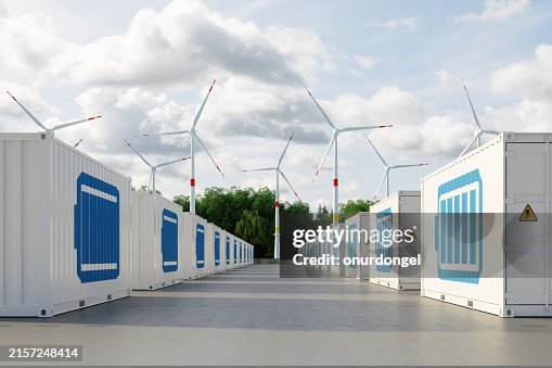 Energy Storage System With Li-ion Battery Containers And Wind Turbines Energy Storage System With Li-ion Battery Containers And Wind Turbines