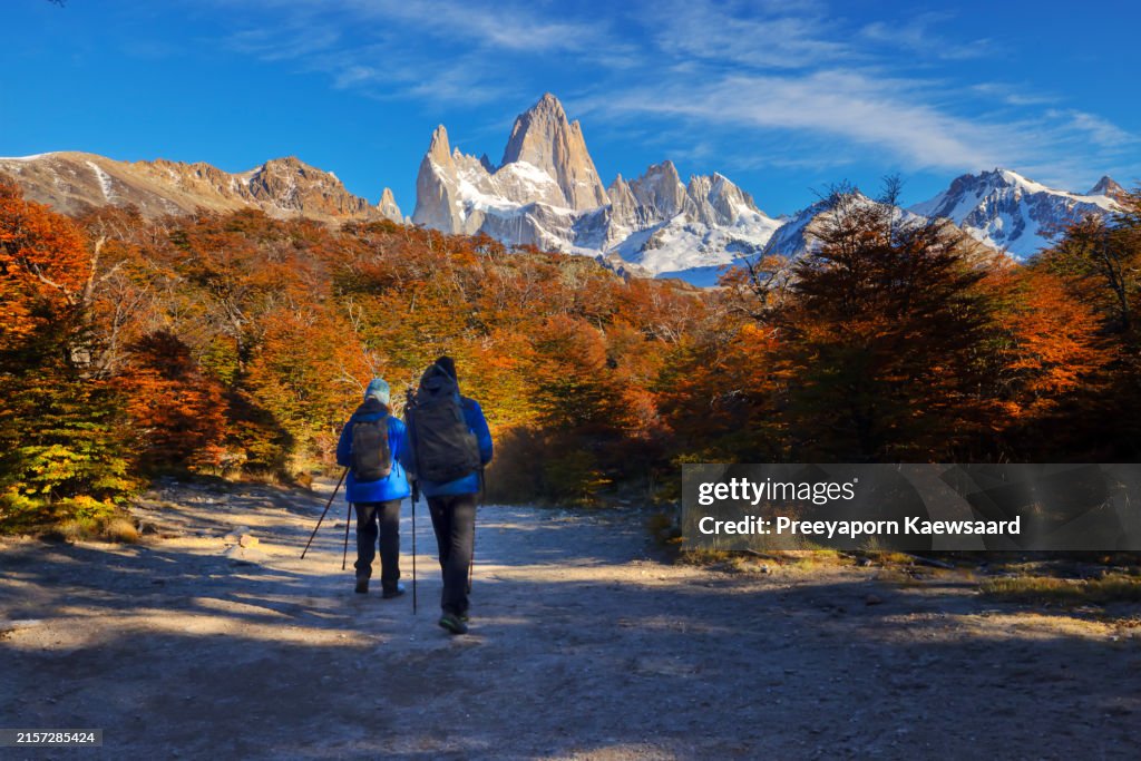 Fitz Roy mountain at Patagonia National Park in Argentina.