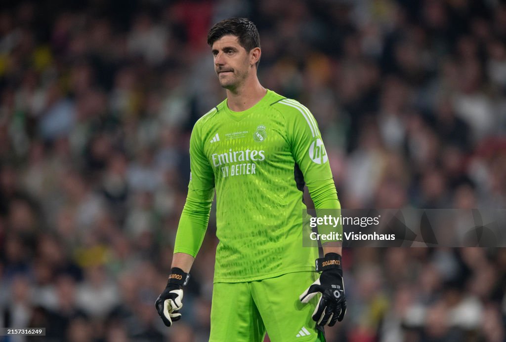 Real Madrid Goalkeeper Thibaut Courtois During The UEFA Champions real-madrid-goalkeeper-thibaut-courtois-during-the-uefa-champions