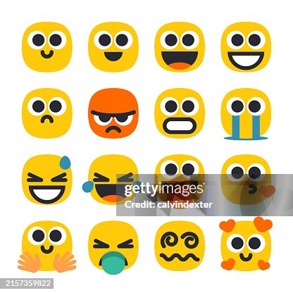 Emoticons collection cube shaped Emoticons collection cube shaped