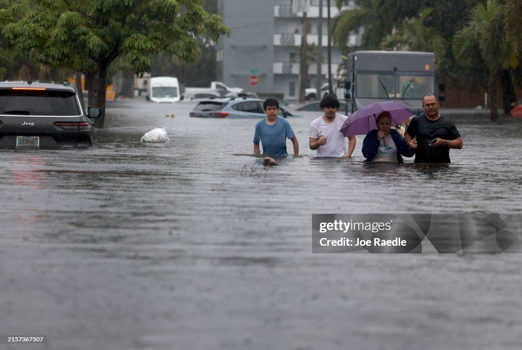 Rain Storms Inundate Southern Florida