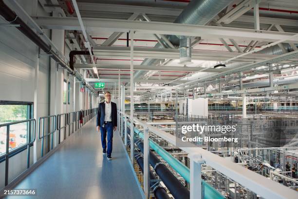 Tony Persson, head of battery production for Scania CV AB, at the company's battery assembly plant in Sodertalje, Sweden, on Tuesday, June 4, 2024....