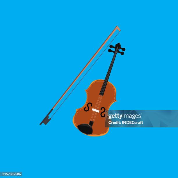 geige - streicherbogen stock-grafiken, -clipart, -cartoons und -symbole