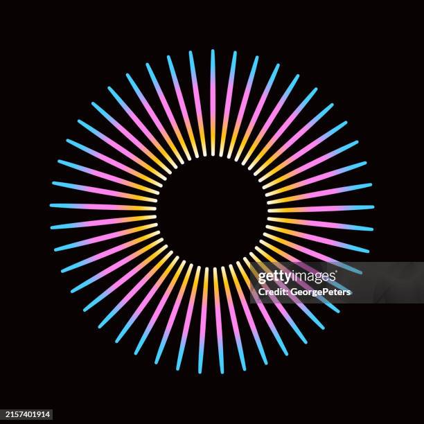 illustrazioni stock, clip art, cartoni animati e icone di tendenza di raggi di sole e fasci di luce - riflettore lenticolare