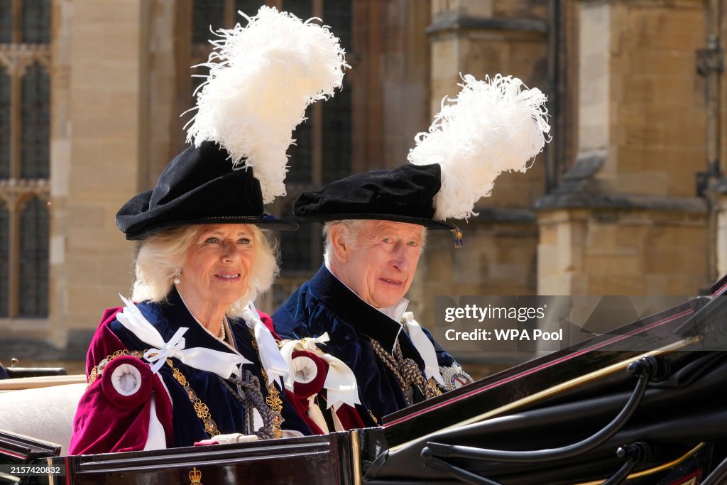 The Order Of The Garter Service At Windsor Castle