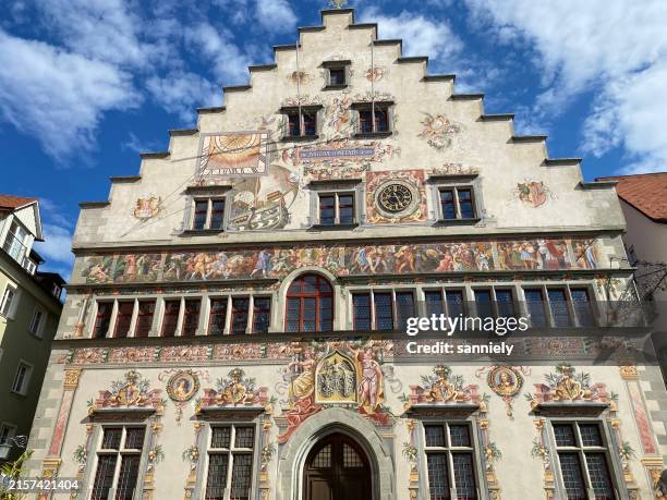 germany - lindau - altes rathaus ( old city hall ) - schwaben historische landschaft stock-fotos und bilder