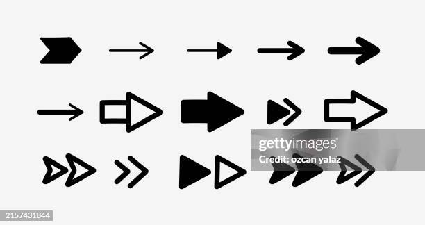 vector arrow icons. black arrow icons hand drawn. different cursor icons in flat style isolated on white background - illustration
arrow symbol, icon symbol, mouse pointer, vector, change - narrow stock illustrations