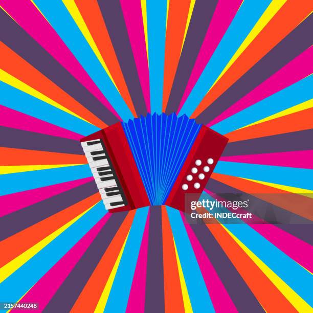 ilustraciones, imágenes clip art, dibujos animados e iconos de stock de instrumento de acordeón - música latinoamericana
