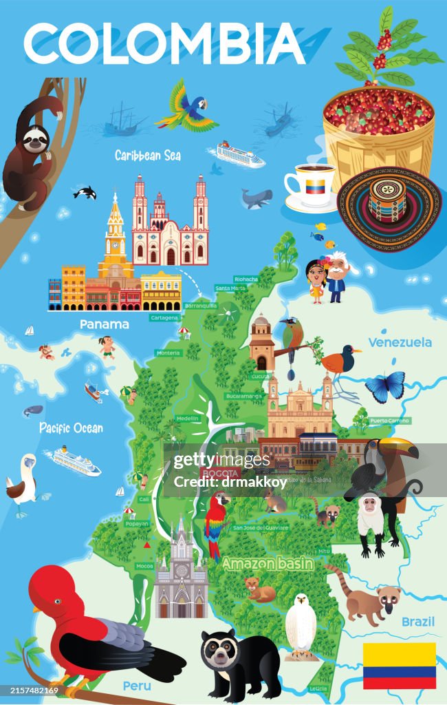 Colombia Travel Map