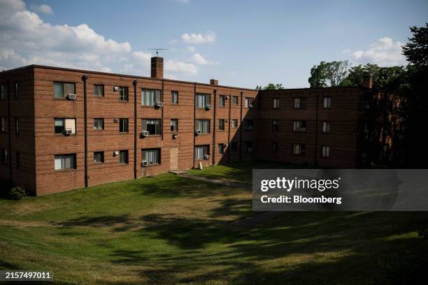 Air conditioning units installed in windows at an apartment complex in Hyattsville, Maryland, on Monday, June 17, 2024. While summer doesnt...