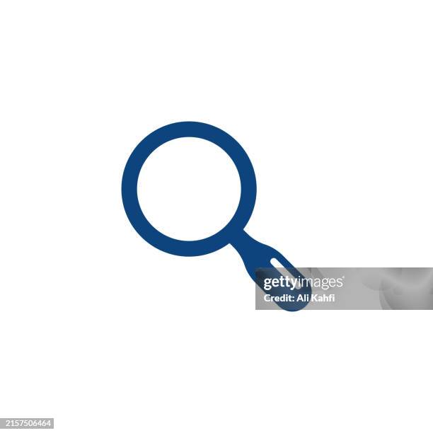 magnifying glass icon. solid icon that can be applied anywhere, simple, pixel perfect and modern style - looking backwards stock illustrations