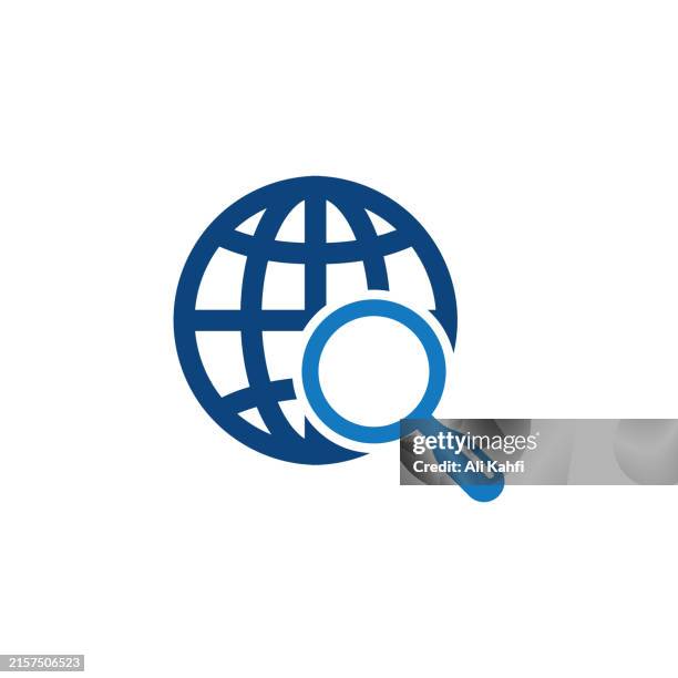 network search icon. solid icon that can be applied anywhere, simple, pixel perfect and modern style - looking backwards stock illustrations