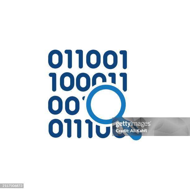 binary code icon. solid icon that can be applied anywhere, simple, pixel perfect and modern style - looking backwards stock illustrations