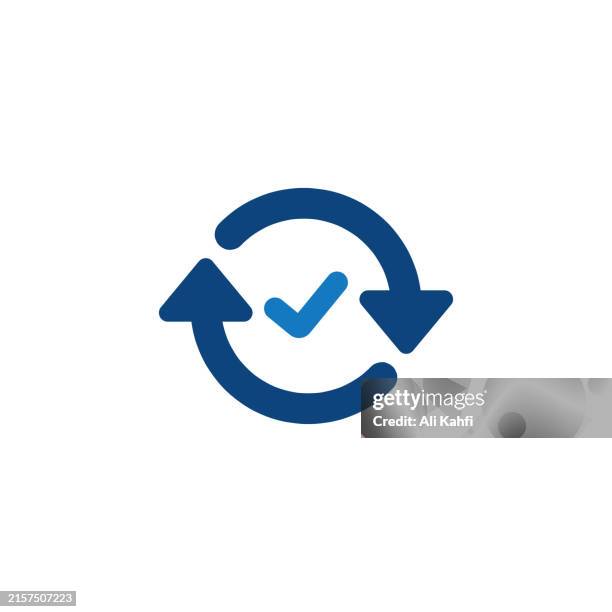 checkmark icon. solid icon that can be applied anywhere, simple, pixel perfect and modern style - check mark circle stock illustrations