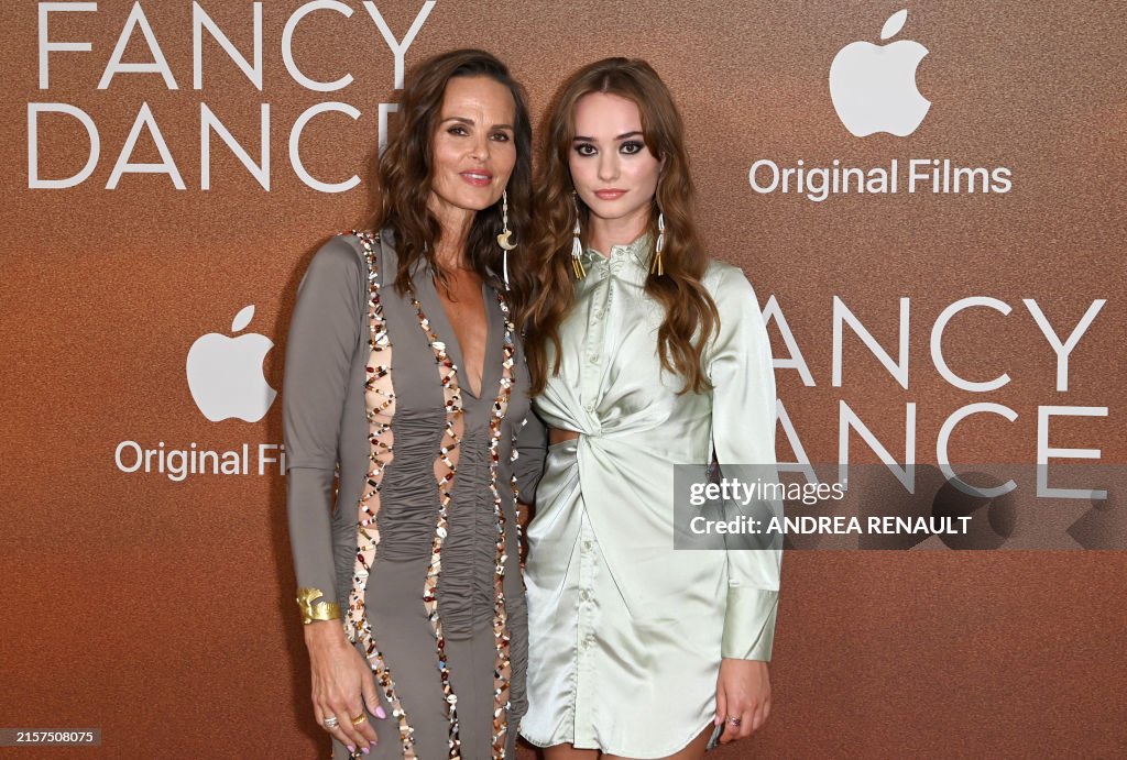 Terrace Rae Actor Heather Rae and US actress Johnny Sequoyah attend the premiere of ...