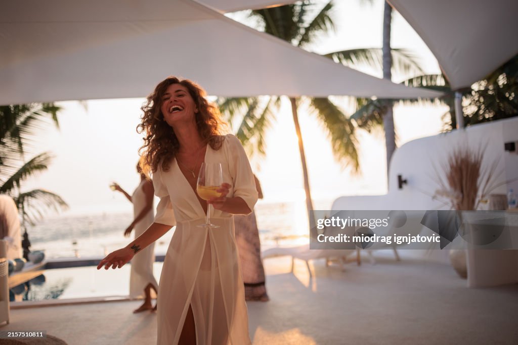 Woman loves life