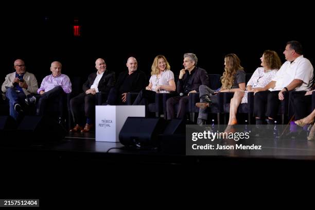 Alex Gibney, David Chase, Terence Winter, Matthew Weiner, Edie Falco, Michael Imperioli, Drea de Matteo, Aida Turturro, and Steve Schirripa attend...