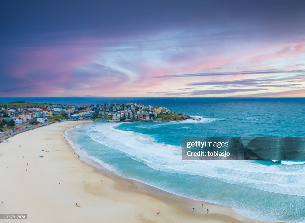 Aerial view of Bondi Beach, Sydney
