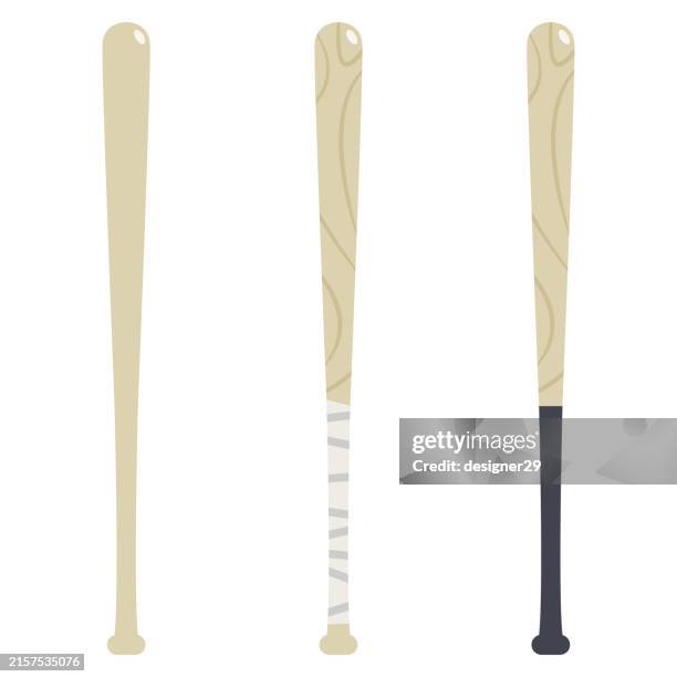 baseball schläger icon vektor design. - baseballschläger stock-grafiken, -clipart, -cartoons und -symbole
