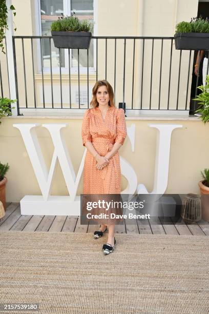 Princess Beatrice of York poses at Journal House for a discussion about emotional intelligence in the age of artificial intelligence with Spotify on...