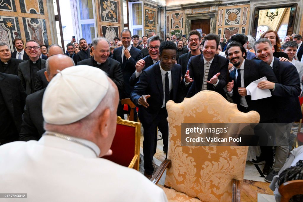 Pope Francis Meets Comedians