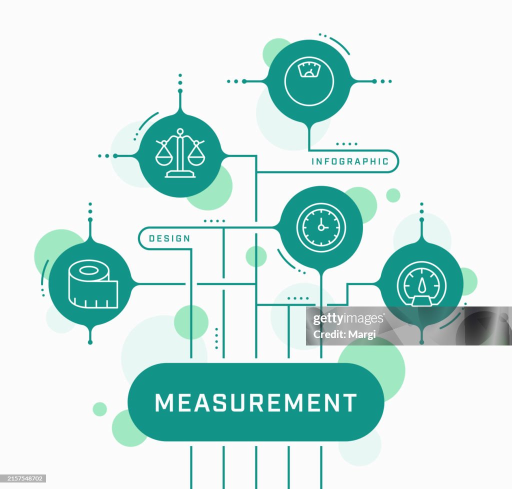 Measurement Vector Infographic Design High-Res Vector Graphic - Getty ...