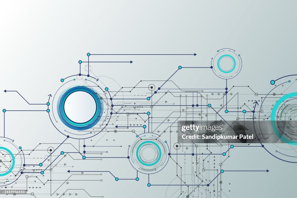 Abstract Technology Background. Communication and engineering concept.