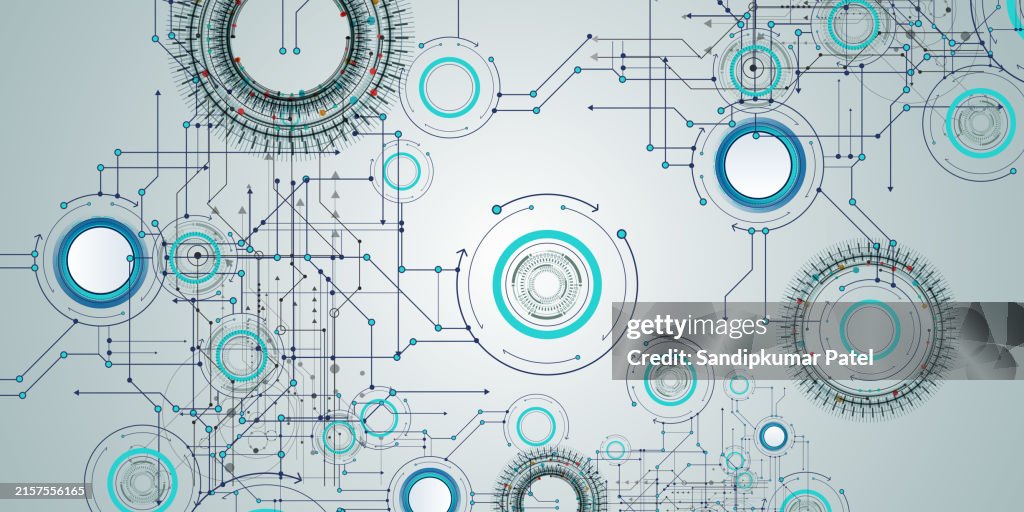 Abstract Technology Background. Communication and engineering concept.