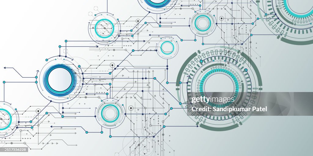 Abstract Technology Background. Communication and engineering concept.