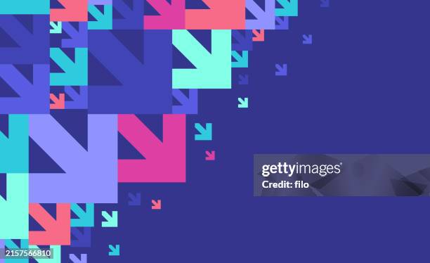 arrow abstract background - slanted stock illustrations