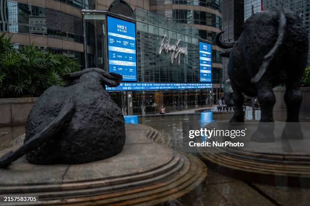 General view is showing the Exchange Square in Hong Kong, on June 18, 2024.