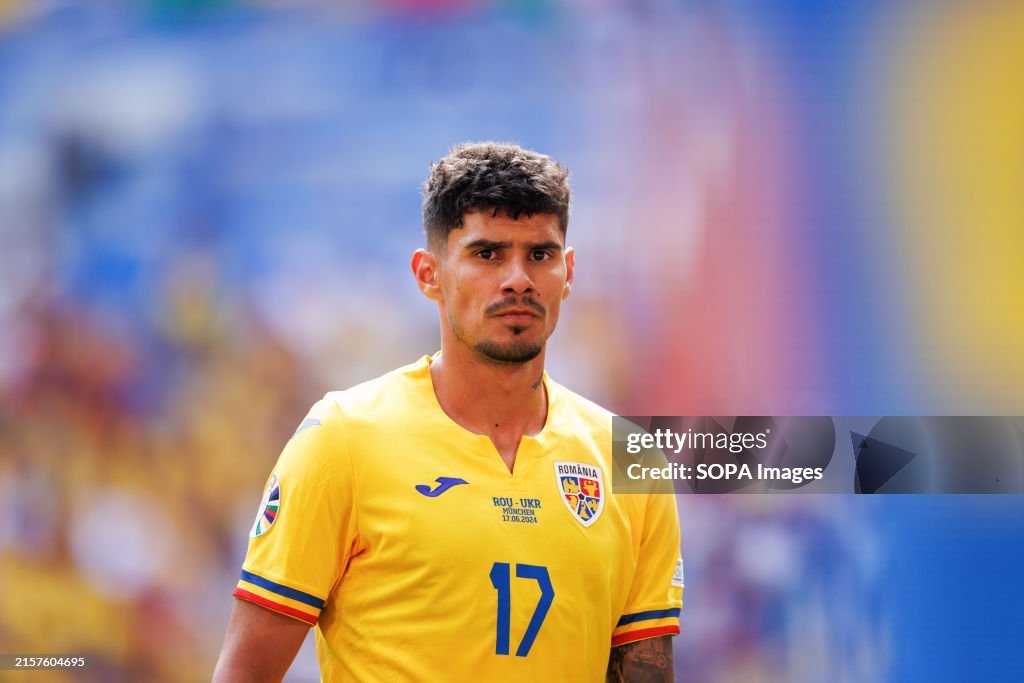 Florinel Coman (Romania) seen during the UEFA Euro 2024 game...