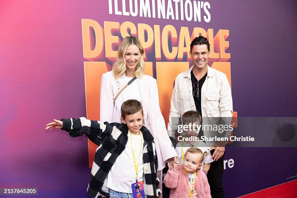 Dane Rumble Nikki Phillips and Dane Rumble attend the Australian premiere of ...