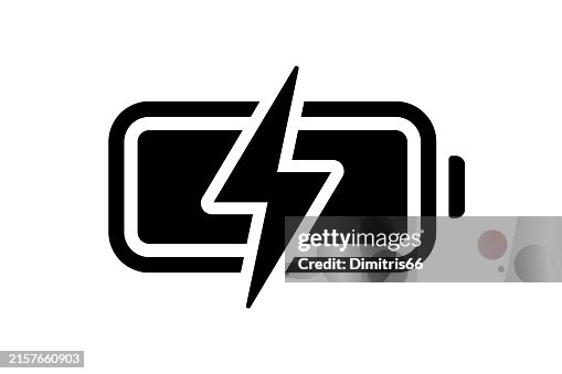 Battery charging icon Battery charging icon