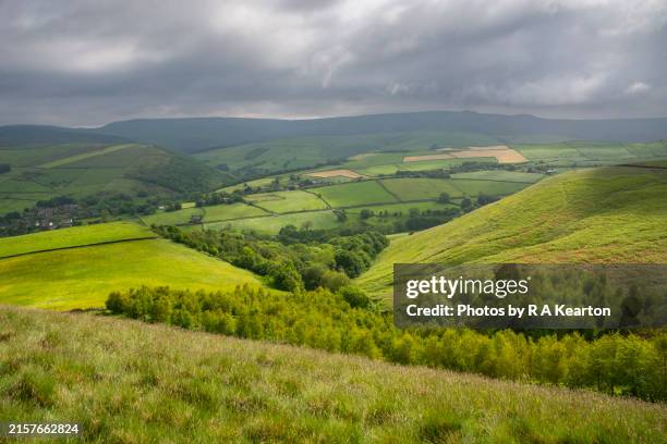 green hills in northern england in summer - june weather stock pictures, royalty-free photos & images