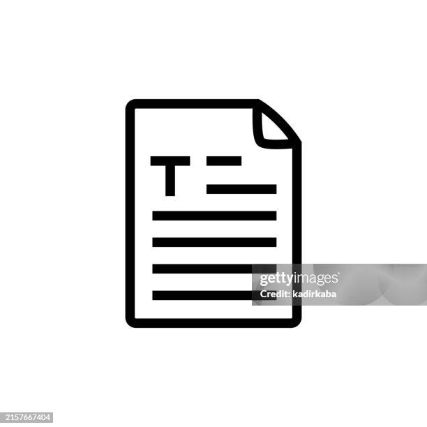 documents line icon. paperwork. - void contract stock illustrations