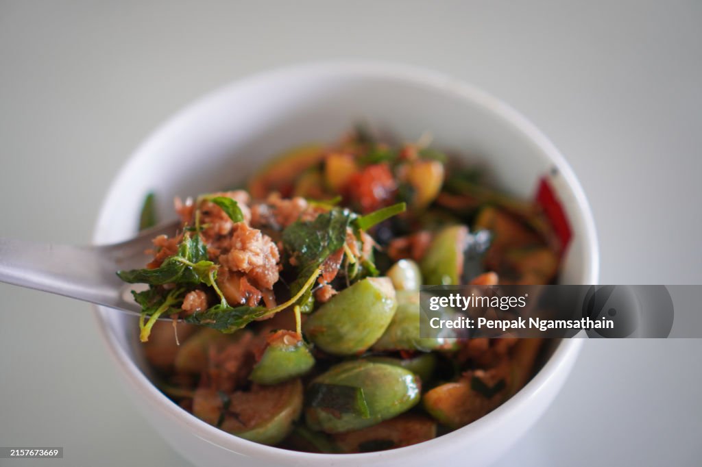 Red Curry with Chicken and eggplants