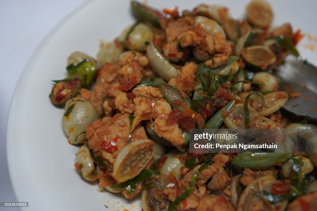 Red Curry with Chicken and eggplants