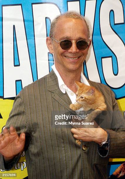 Joel Grey attends the 5th Annual Broadway Barks July 12, 2003 at Shubert Alley in New York City. Broadway Barks assists New York animal shelters in...