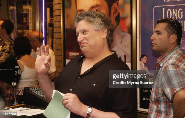 Harvey Fierstein attends the 5th Annual Broadway Barks July 12, 2003 at Shubert Alley in New York City. Broadway Barks assists New York animal...