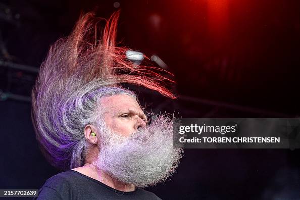 Dan Hougesen Singer Singer Dan Clements of US band Excel performs during the concert on ...